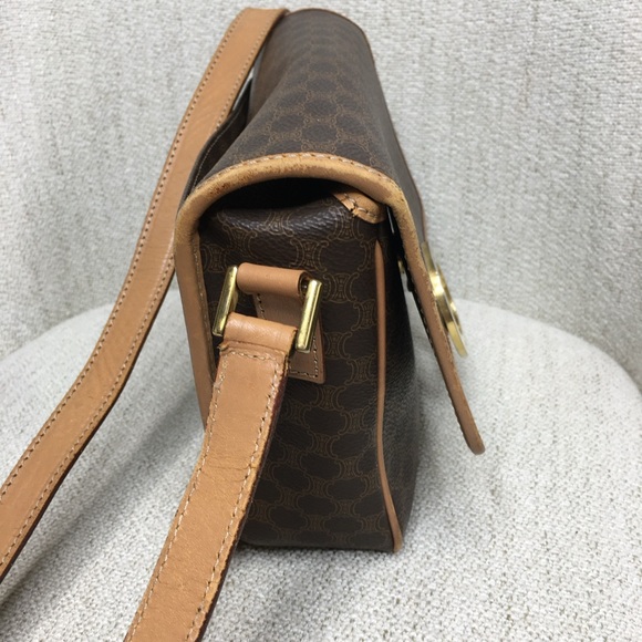 Authentic Celine brown crossbody bag Macadam pattern - Picture 13 of 16